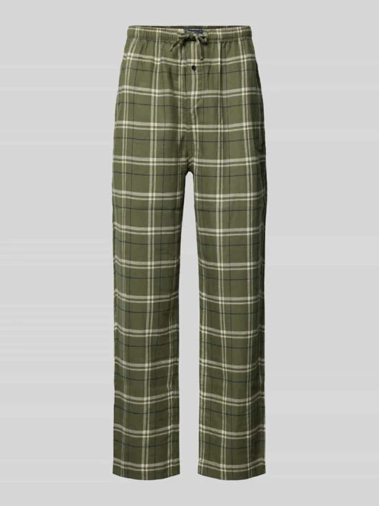 Zdjęcie produktu Spodnie od piżamy o kroju comfort fit z czystej bawełny Polo Ralph Lauren Oliwkowy