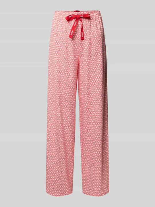 Zdjęcie produktu Spodnie od piżamy o kroju comfort fit z mieszanki modalu model 'CASUAL PANTS' Hugo Różowy