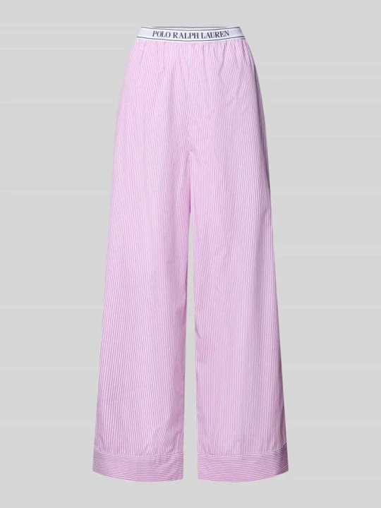 Zdjęcie produktu Spodnie od piżamy o kroju regular fit z czystej bawełny Model 'SHIRTING STRIPES' Polo Ralph Lauren Mocnoróżowy