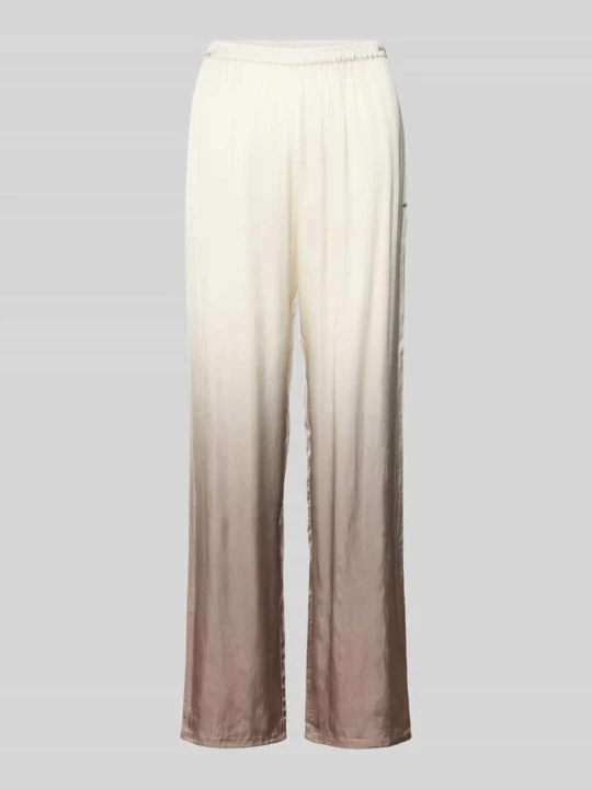 Zdjęcie produktu Spodnie od piżamy o kroju regular fit z czystej wiskozy model 'OMBRE_PANTS' Boss Beżowy