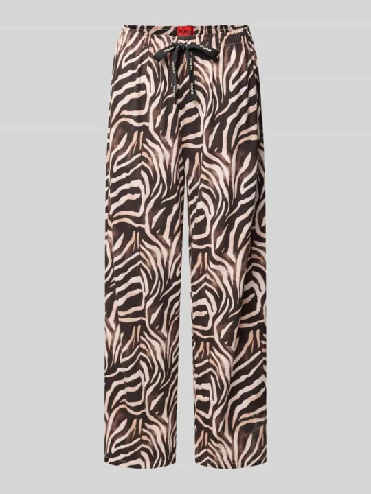 Zdjęcie produktu Spodnie od piżamy o kroju regular fit z mieszanki modalu model 'CASUAL PANTS' Hugo Beżowy