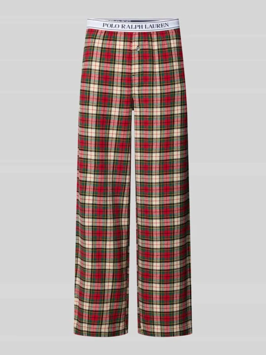 Zdjęcie produktu Spodnie od piżamy o kroju relaxed fit z czystej bawełny Polo Ralph Lauren Czerwony