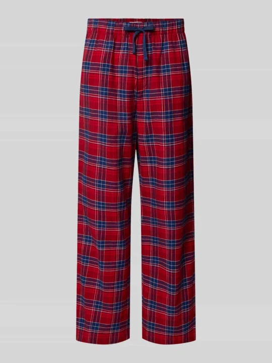 Zdjęcie produktu Spodnie od piżamy o kroju relaxed fit z czystej bawełny Tommy Hilfiger Czerwony