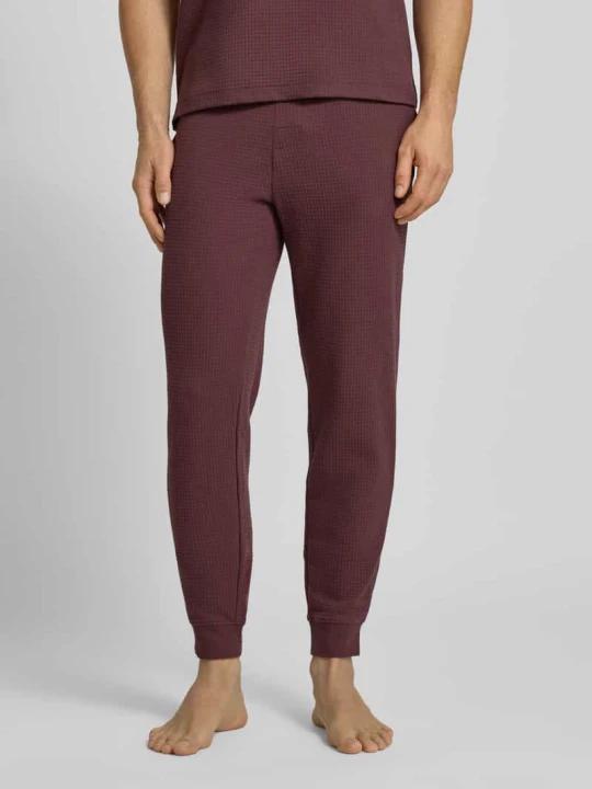 Zdjęcie produktu Spodnie od piżamy o kroju relaxed fit z mieszanki bawełny model „AUSTIN PANTS” Hugo Oberżynowy