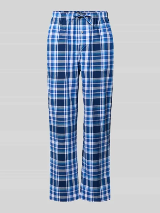 Zdjęcie produktu spodnie od piżamy o kroju comfort fit z czystej bawełny model 'PJ PANT-SLEEP-BOTTOM' Polo Ralph Lauren Ciemnoniebieski