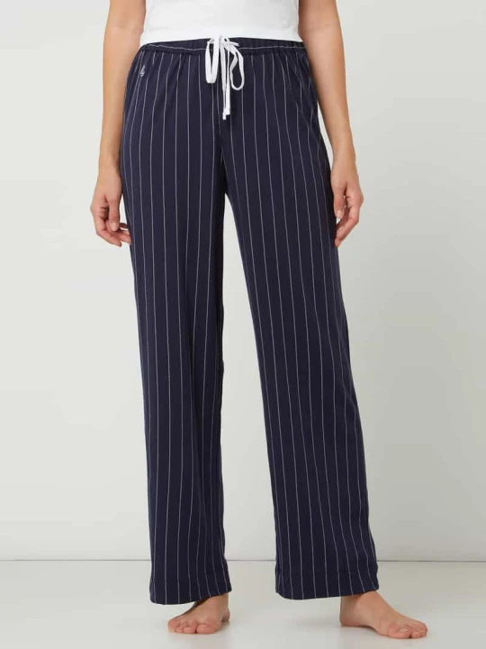 Zdjęcie produktu Spodnie od piżamy w paski Lauren Ralph Lauren Ciemnoniebieski
