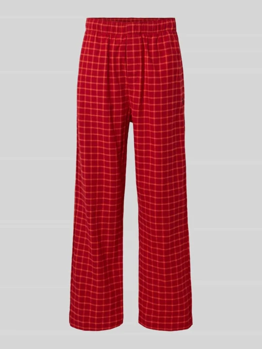 Zdjęcie produktu Spodnie od piżamy z elastycznym pasem Calvin Klein Bordowy