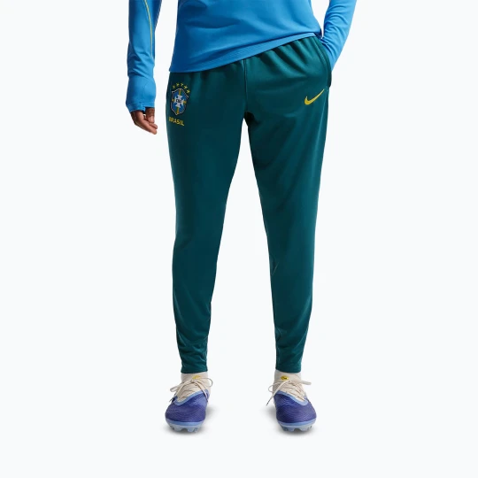 Zdjęcie produktu Spodnie piłkarskie męskie Nike Brazil Strike geode teal/light menta/midwest gold Zielony