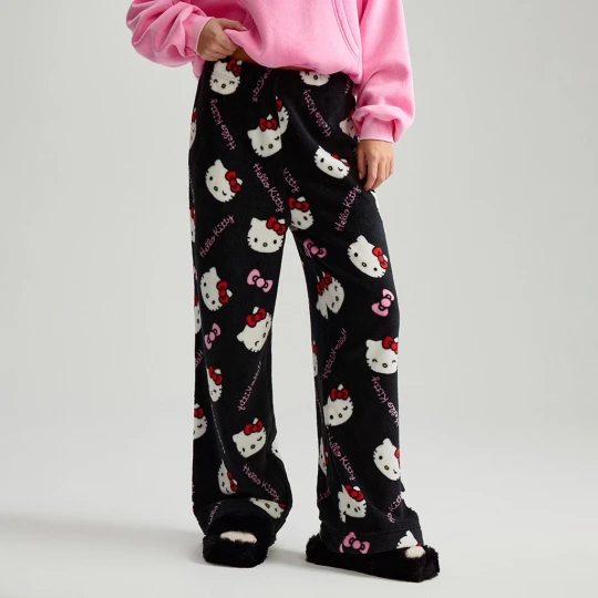 Zdjęcie produktu Spodnie polarowe w print all over Hello Kitty House
