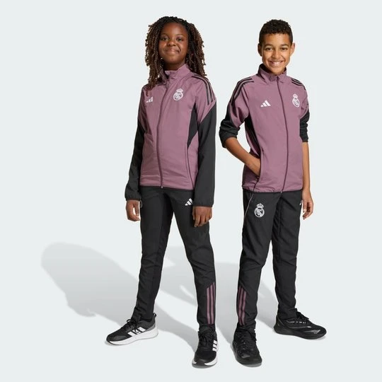 Zdjęcie produktu Spodnie reprezentacyjne dla dzieci Real Madryt Tiro 25 Competition Adidas czarny
