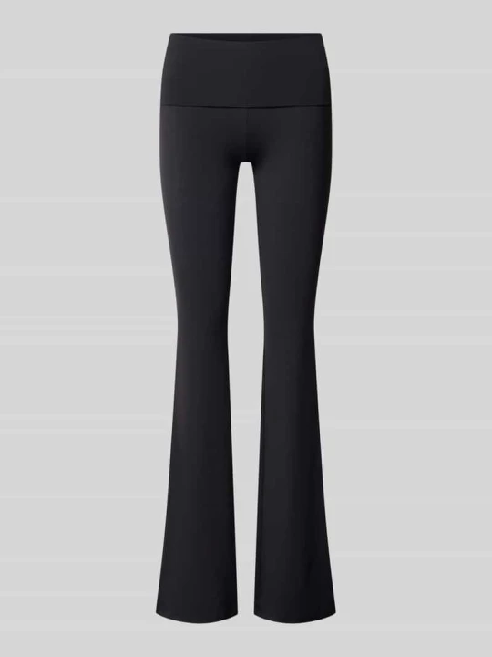 Zdjęcie produktu Spodnie rozszerzane High-Waist mit mini flare Guess Czarny