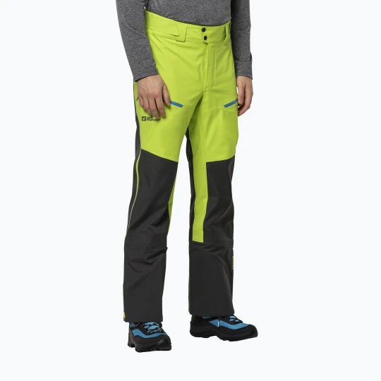 Zdjęcie produktu Spodnie skiturowe męskie Jack Wolfskin Alpspitze 3L lime Zielony