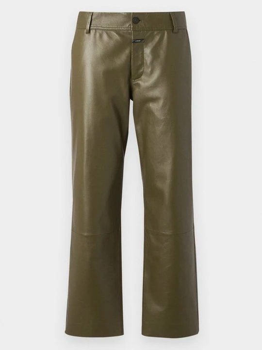 Zdjęcie produktu Spodnie skórzane Closed khaki