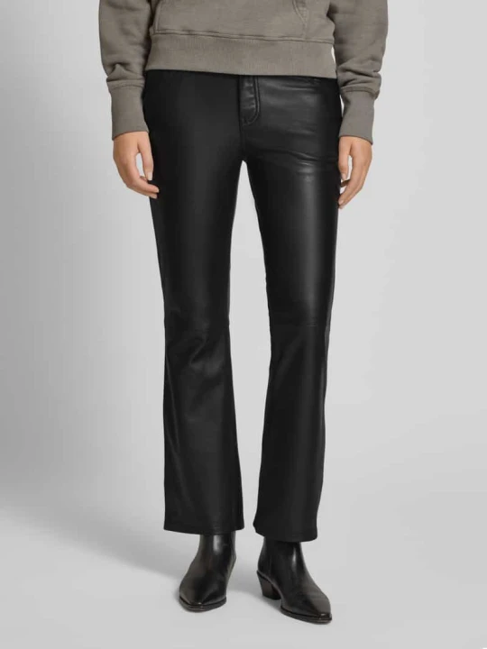 Zdjęcie produktu Spodnie skórzane z 5 kieszeniami model ‘PUSH CUIR LISSE’ Zadig&Voltaire Czarny