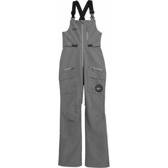 Zdjęcie produktu Spodnie snowboardowe damskie na szelkach 4FAW23TFTRF392 4F Szary