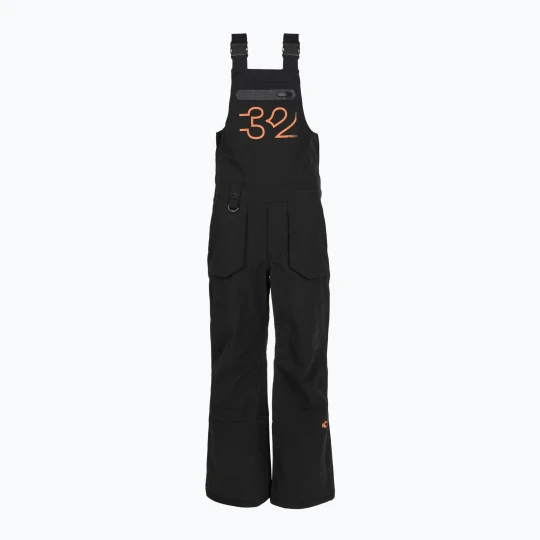 Zdjęcie produktu Spodnie snowboardowe dziecięce ThirtyTwo Basement Bib black/orange