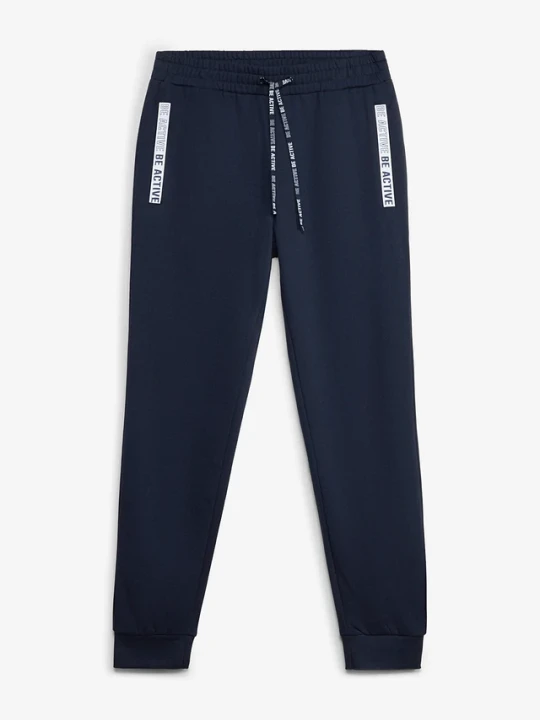 Zdjęcie produktu Spodnie sportowe, regular fit BonPrix niebieski