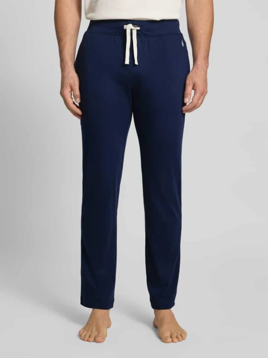 Zdjęcie produktu Spodnie sportowe z elastycznym pasem i detalem z logo Polo Ralph Lauren Granatowy