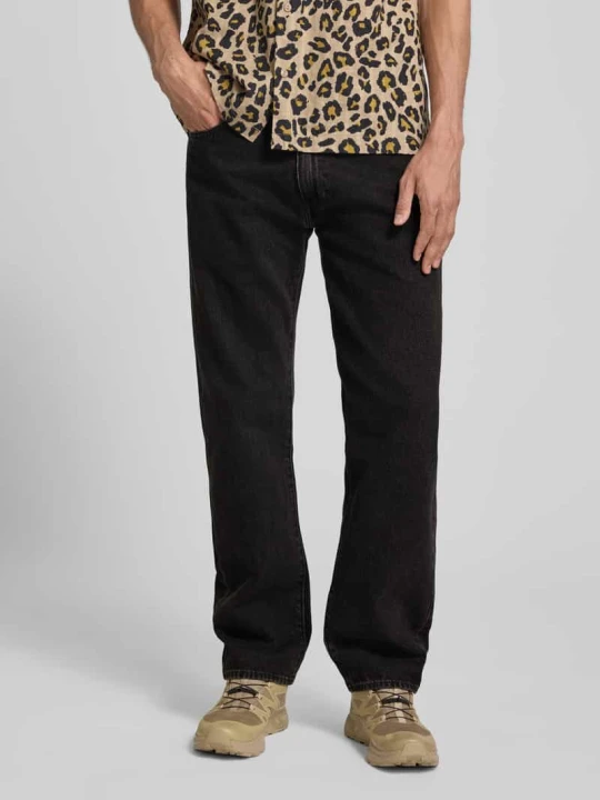 Zdjęcie produktu Spodnie Straight Leg Jeans z czystej bawełny model '555®' Levi's Jeansowy niebieski