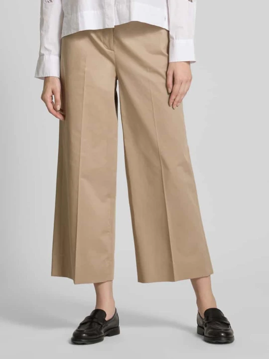 Zdjęcie produktu Spodnie szerokie z mieszanki bawełny i lyocellu Tommy Hilfiger Beżowy
