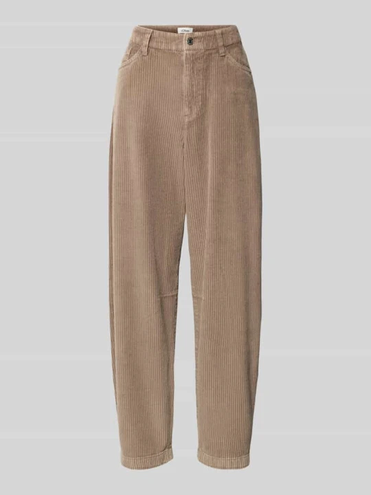 Zdjęcie produktu Spodnie sztruksowe o kroju loose fit s.Oliver Grafitowy