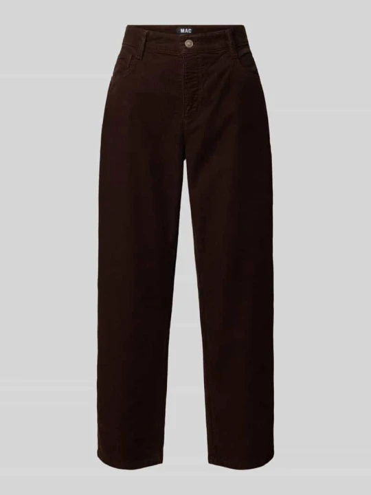 Zdjęcie produktu spodnie sztruksowe o kroju regular fit z mieszanka bawełny model 'DANNI 2.3' MAC Ciemnobrązowy