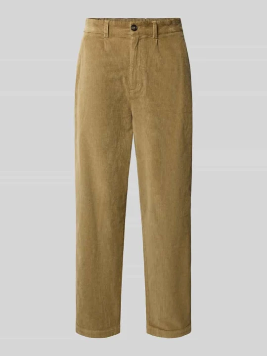 Zdjęcie produktu Spodnie sztruksowe o kroju relaxed fit z mieszanki bawełny Barbour Piaskowy