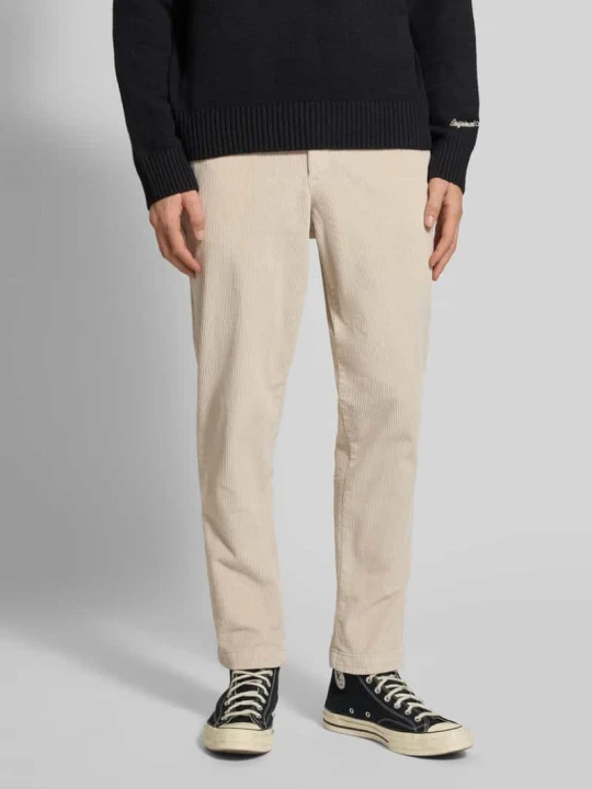 Zdjęcie produktu Spodnie sztruksowe o kroju tapered fit Jack&Jones Złamany biały