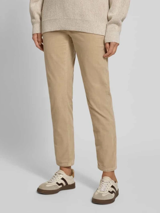 Zdjęcie produktu Spodnie sztruksowe o skróconym kroju model ‘PIPER CROPPED’ CAMBIO Piaskowy