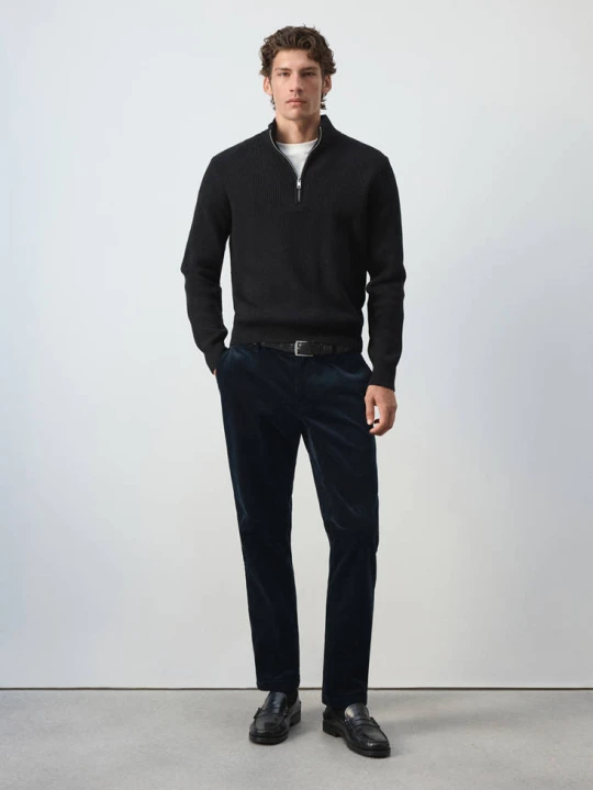 Zdjęcie produktu Spodnie sztruksowe slim fit ciemnozielony - Mężczyzna - MANGO MAN