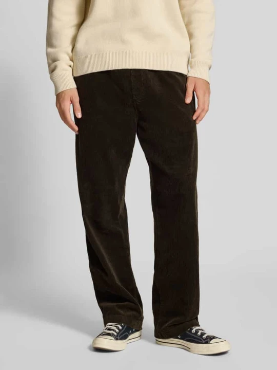 Zdjęcie produktu Spodnie sztruksowe z elastycznym pasem model ‘FLOYDE’ Carhartt WIP Ciemnobrązowy