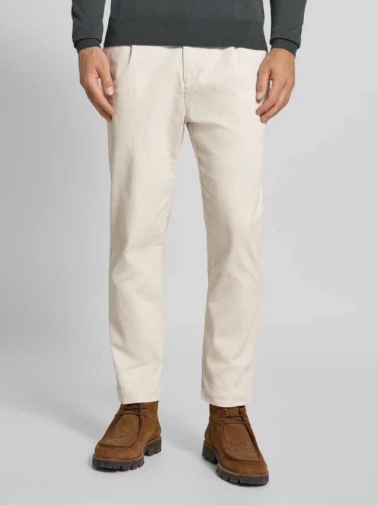 Zdjęcie produktu Spodnie sztruksowe z kieszeniami z tyłu model ‘MARC’ Casual Friday Złamany biały
