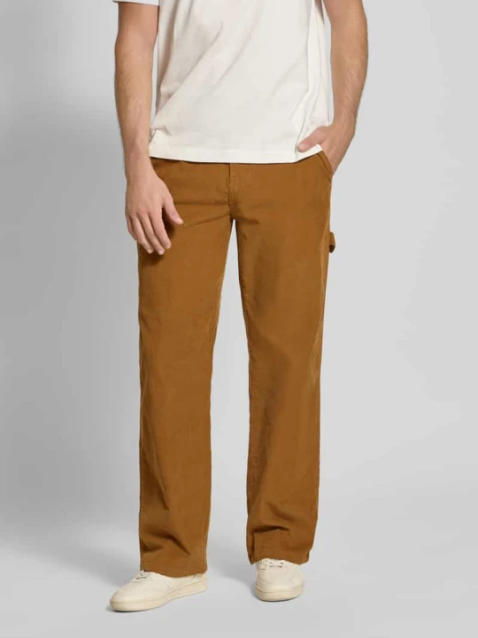 Zdjęcie produktu Spodnie sztruksowe z wpuszczanymi kieszeniami model ‘CORDUROY CARPENTER’ Dickies Koniakowy