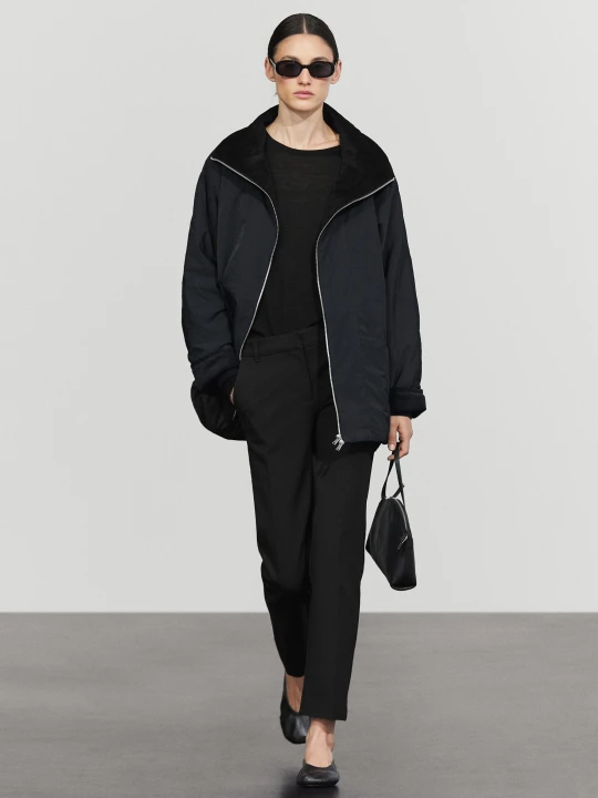 Zdjęcie produktu Spodnie Techniczne Typu Stretch - Czarny - Massimo Dutti - Female