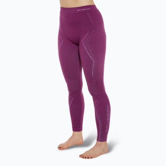 Zdjęcie produktu Spodnie termoaktywne damskie Brubeck Extreme Merino fuksjowy Różowy