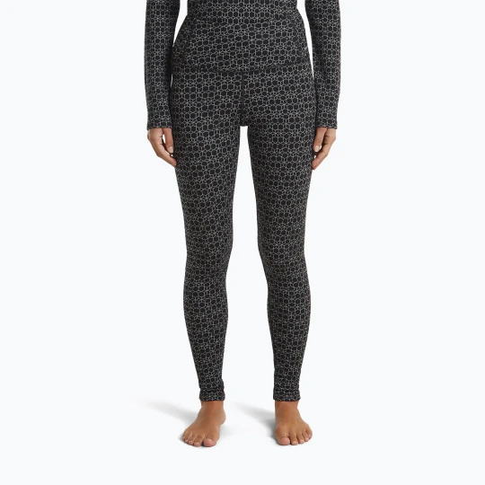 Zdjęcie produktu Spodnie termoaktywne damskie icebreaker Merino 260 Tech Vertex High Rise black / snow