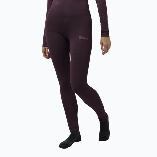Zdjęcie produktu Spodnie termoaktywne damskie Jack Wolfskin Infinite Warm amaranth Bordowy