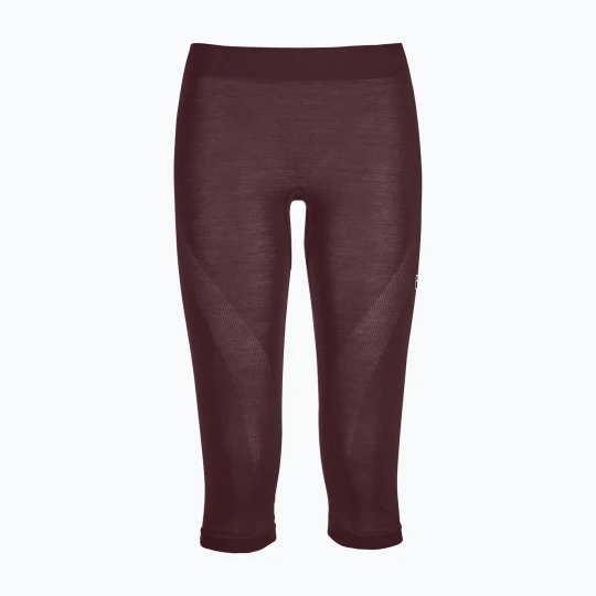 Zdjęcie produktu Spodnie termoaktywne damskie ORTOVOX 120 Comp Light Short winetasting Bordowy