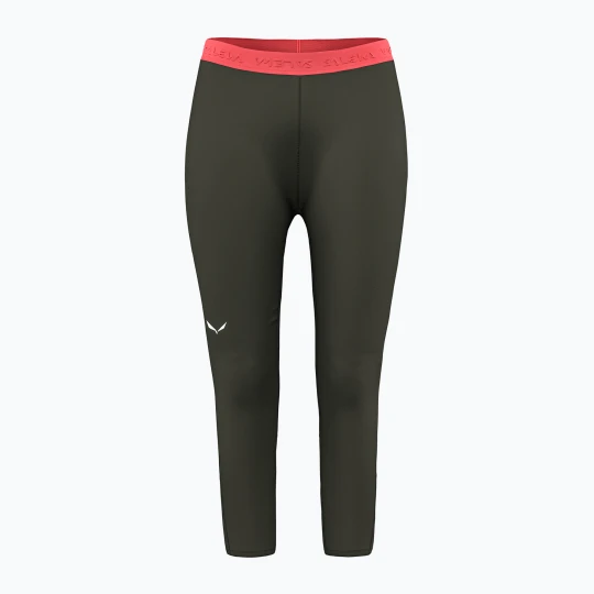 Zdjęcie produktu Spodnie termoaktywne damskie Salewa Cristallo Warm AMR 3 / 4 dark olive Zielony