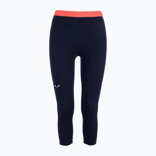 Zdjęcie produktu Spodnie termoaktywne damskie Salewa Cristallo Warm AMR 3 / 4 navy blazer Granatowy