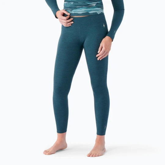Zdjęcie produktu Spodnie termoaktywne damskie Smartwool Merino 250 Baselayer Bottom Boxed twilight blue heather Granatowy