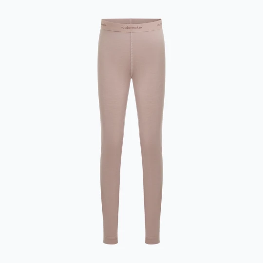 Zdjęcie produktu Spodnie termoaktywne dziecięce icebreaker Kids 200 Oasis Leggings pink quartz Beżowy