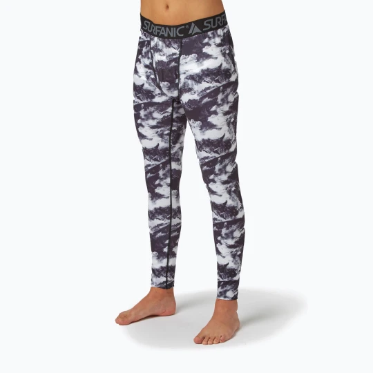 Zdjęcie produktu Spodnie termoaktywne męskie Surfanic Bodyfit Limited Edition Long John white out print