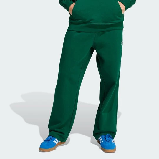 Zdjęcie produktu Spodnie Trefoil Essentials Open Hem Adidas Collegiate Green