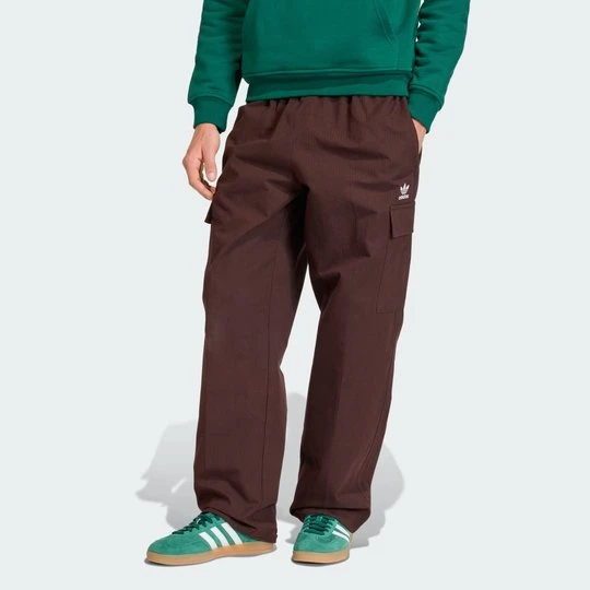 Zdjęcie produktu Spodnie Trefoil Essentials Woven Adidas Aurora Coffee