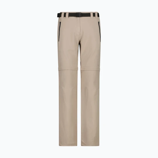 Zdjęcie produktu Spodnie trekkingowe damskie CMP 3T51446 Zip Off sabbia/antracite Beżowy