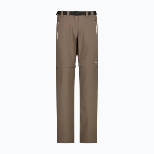 Zdjęcie produktu Spodnie trekkingowe damskie CMP 3T51446 Zip Off toffee Brązowy