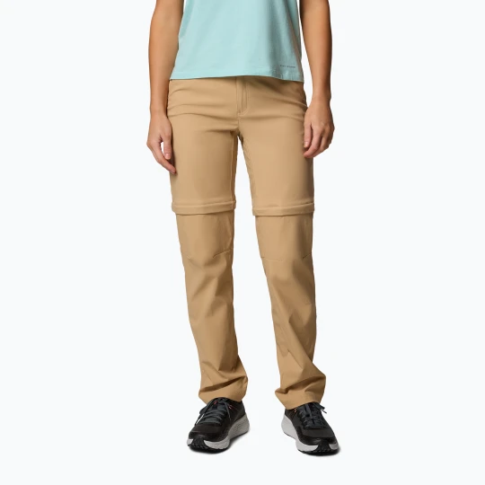 Zdjęcie produktu Spodnie trekkingowe damskie Columbia Leslie Falls Convertible canoe Beżowy