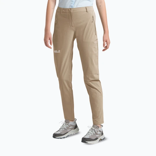 Zdjęcie produktu Spodnie trekkingowe damskie Jack Wolfskin Hikeout hazel wood Beżowy