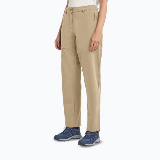 Zdjęcie produktu Spodnie trekkingowe damskie Jack Wolfskin Pico Trail hazel wood Beżowy